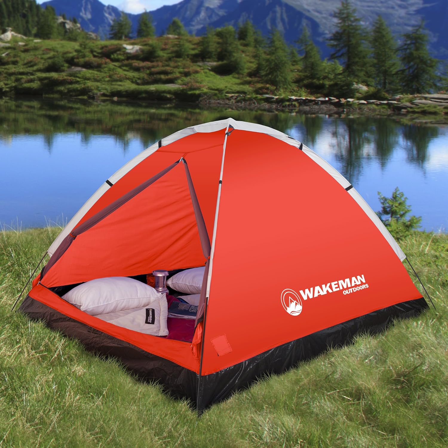 2 Person Camping Tent with Rain Fly and Carrying Bag - Image 5