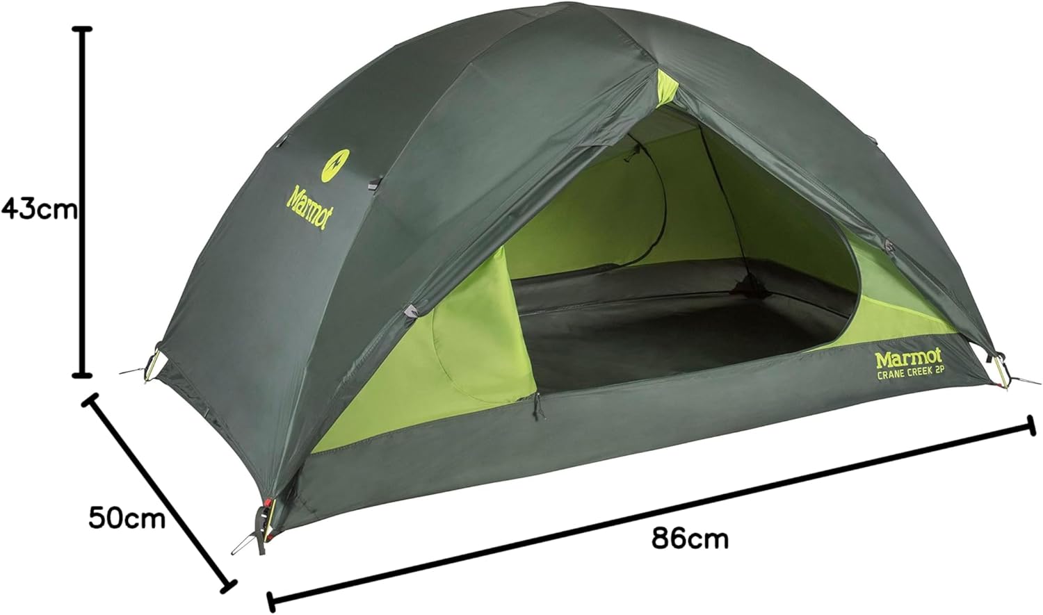 MARMOT Crane Creek 2P/3P Camping and Backpacking Tents & Footprints - Image 12