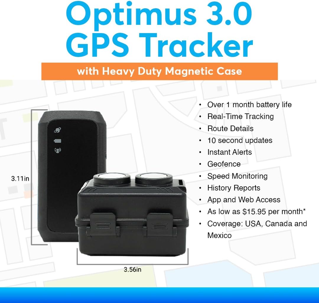 Optimus 3.0 GPS Tracker - Over 1 Month Battery - with Heavy Duty Waterproof Case and Powerful Magnets for Vehicles and Assets - Image 4