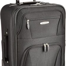 Expandable Spinner Carry On, Black, 19-Inch